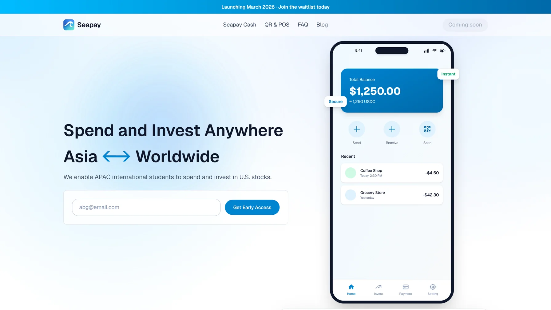 SeaPay interface
